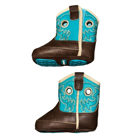 Ariat Infant Lil' Stompers Boston Western Infant Baby Boots Size 00 - Picture 5 of 12